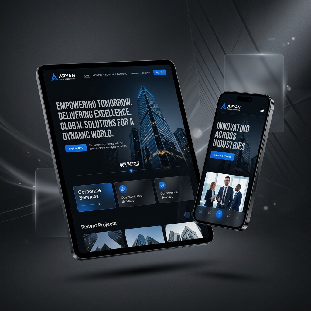 Aryan Group WordPress Development by AmanFix